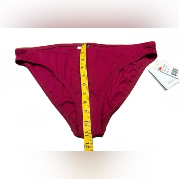 NWT La Blanca Burgundy Full Coverage Lined Stretchy Bikini Bottom, 14 - Picture 13 of 15